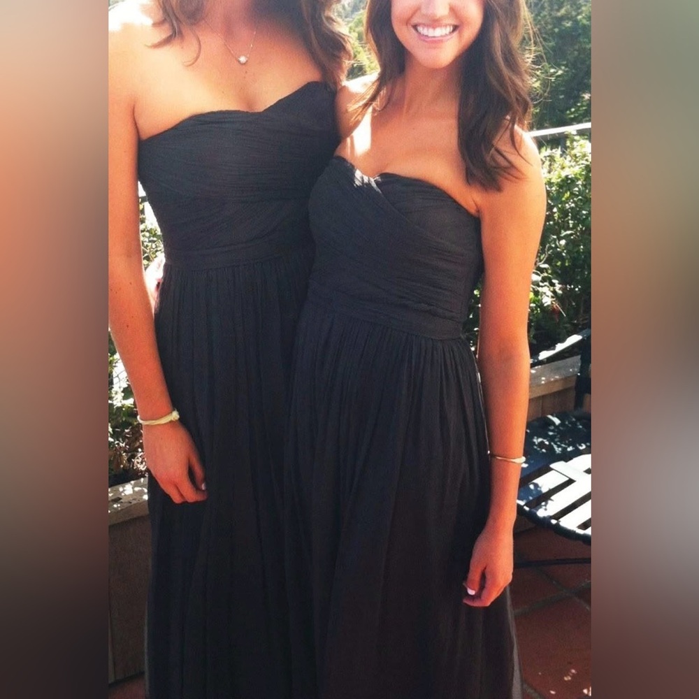 J Crew bridesmaids chiffon maxi dress